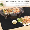 Fireproof Mat 75 x 120 cm Grill Mat Floor Protection