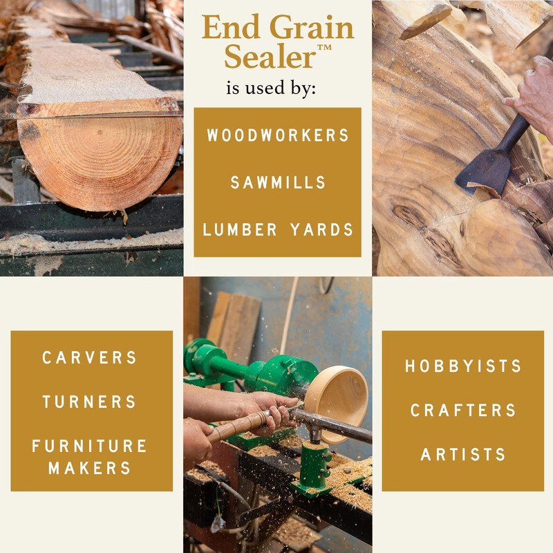 End Grain Sealer Clear 32oz by Preservation Solutions, Prevents End
