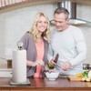 Silver Paper Towel Holder Stand, Countertop Paper Towel Roll Dispenser