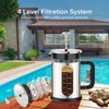QUQIYSO French Press Coffee Maker 51oz 304 Stainless Steel French