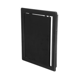 ECOPRO VENT 8" x 10" Black Plastic Access Panel. Service Shaft Door Panel. Plumbing, Electricity, Heating, Alarm Wall Access Panel for Drywall. Bathroom Services Access Hole Cover.