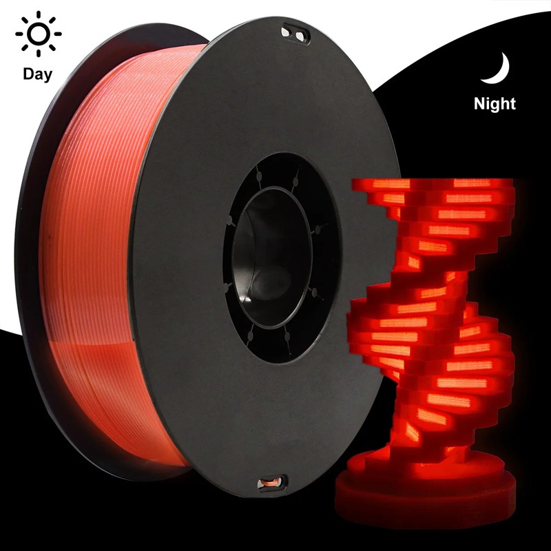 Glow in the Dark PLA Filament for FDM 3D Printing