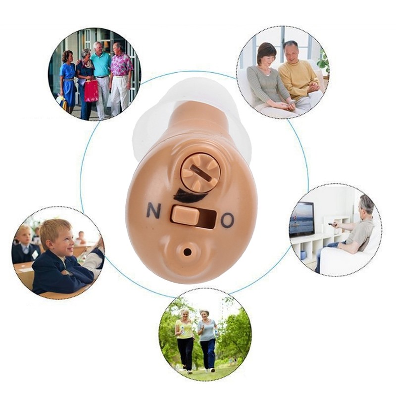 D‑8000 Wireless Rechargeable Hearing Aid Mini Sound Amplifier Volume Adjustable