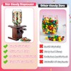 Maxdot 2 Pcs Wooden Candy Dispenser Machine Wood Cereal Storage