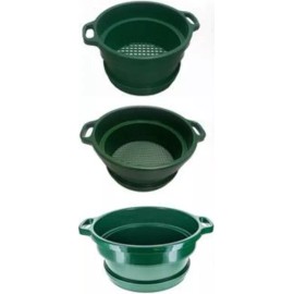 3pc Set Gold Panning Large Plastic Deep Sorting Tray Classifiers 1/2  1/4  1/8