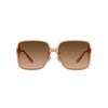 Coach HC8368D Sunglasses, Transparent Brown/Brown Gradient, 61 mm