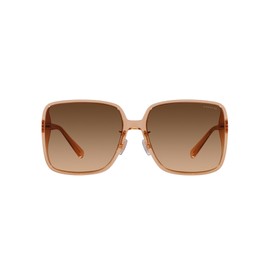 Coach HC8368D Sunglasses, Transparent Brown/Brown Gradient, 61 mm