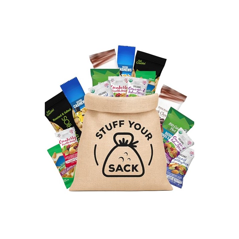 Heart Healthy Snack Box with Nuts and Trail Mix (25