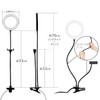 Elecom DE-L01BK LED Ring Light, Clip Light, 6.3 inches (16