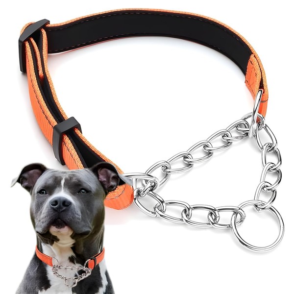 Martingale Collar for Dogs, Reflective Nylon Soft Padded No Pull