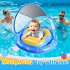 Baby Swimming Float,Anti-Rollover Design Baby Swim Ring,Extra Wide Baby Floaties