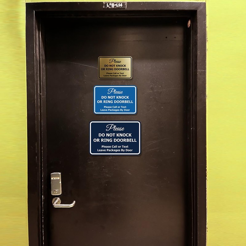Signs ByLITA Classic Framed Do not Knock or Ring Door