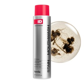 Hismile iD Stain Whitening Mouthwash, Gunk Removing Mouthwash for Fresh Breath, Hydrogen Peroxide Mouthwash to Promote Whiter Teeth, Peroxide Rinse with Essential Oils 237ml