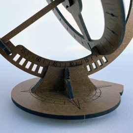 Wooden Sundial Kit - 10 Pack - Equatorial Sundial –Geography History and Light Curriculum Aid – snap Together Desk Sized Sundial – boy Toys – Science kit – STEM Toys – Educational Toy - Birthday Gift