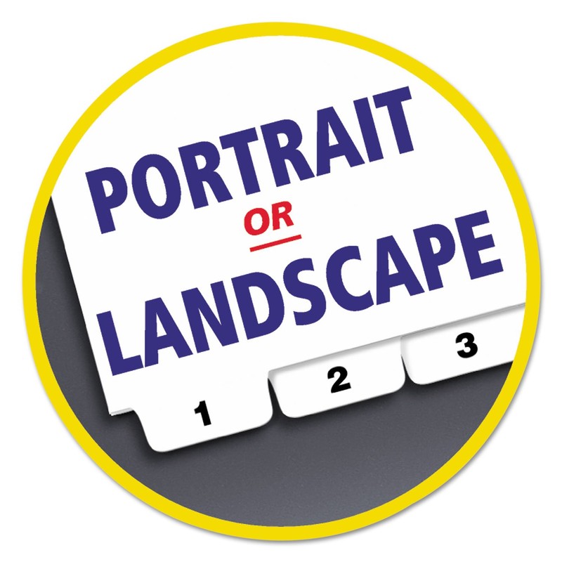 Customizable TOC Ready Index Black and White Dividers, 5-Tab, 1