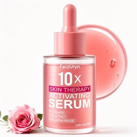 Suero de terapia de luz roja, sueros de activación de terapia de luz roja amplifica los efectos y reduce las arrugas con suero hidratante de vitamina E Redlight para cara, sueros faciales de extracto de rosa para mujeres, 1.0 onzas líquidas