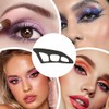 NHQZ Lidschatten schablone,3 Stück lidschatten-werkzeuge,lidschatten applikator, Augen-Make-up-Hilfe mit Make-up-Pinsel,eyeliner schablone