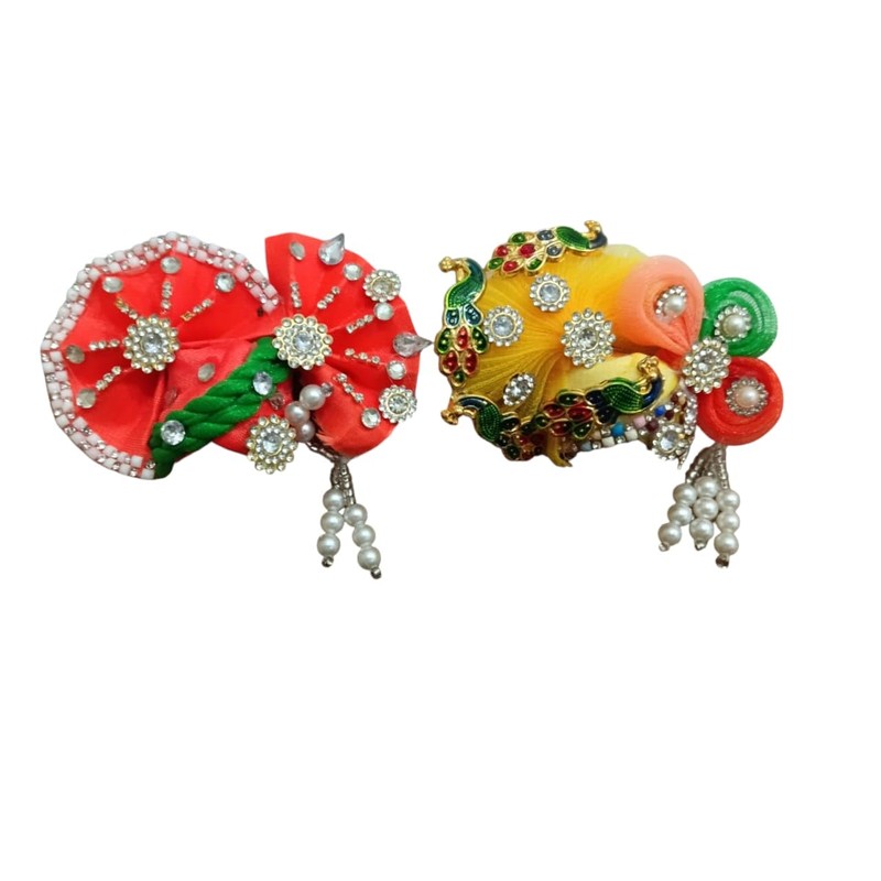 Divine-Interiors Laddu Gopal Pagdi Designer Mukut Set for Kanha ji,