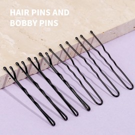 Teenitor 100Pcs Black Bobby Pins, Bobby Pins Black Hair Pins, Hair Pins for Women Girls 2inch