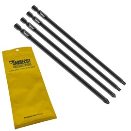 4 x SabreCut SC177K4 177 mm PH2 PZ2 TX20 TX25 for Makita DFR750 DFR750RME BFR750 6844 Autofeed Assorted Plasterboard Screwdriver Bit Single-Ended Phillips Pozi No.2 Torx No.20 No.25 High Performance