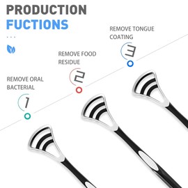 JYTDBCS Zungenschaber, 3er-Pack Zungenreiniger für Mundhygiene und frischen Atem, einfach zu bedienen und zu reinigen