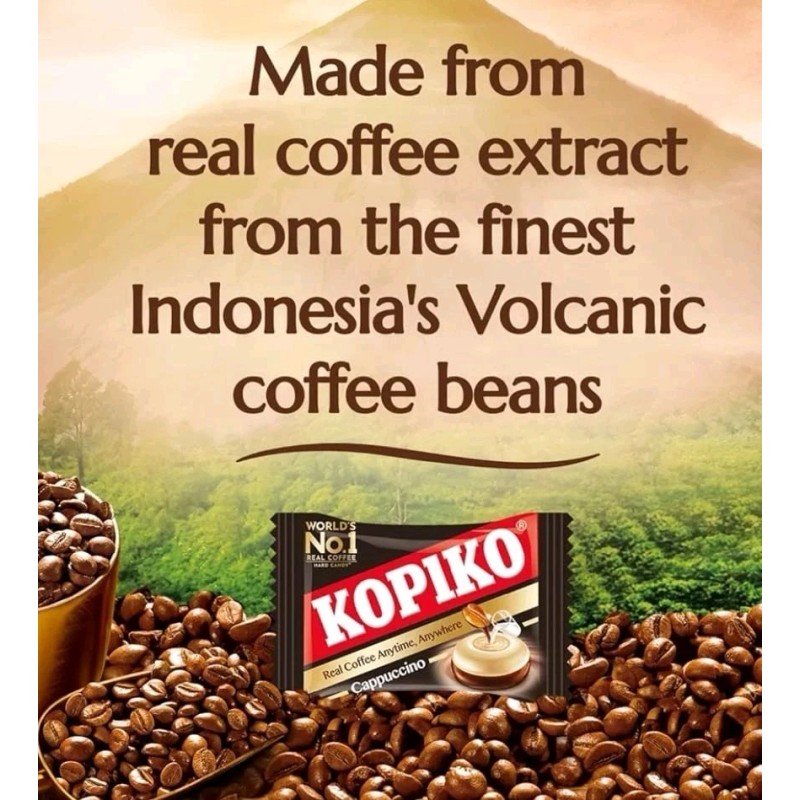 Kopiko Cappuccino Candy (Pack Of 3) Hard Coffee Candy