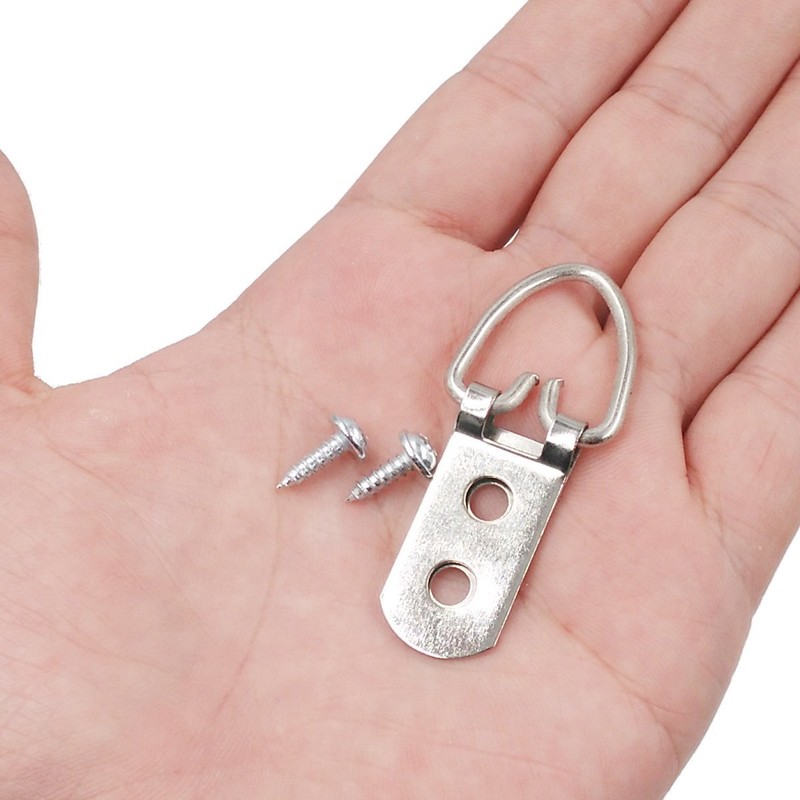 D Ring Picture hangers, 50-Pack Heavy Duty Hanging Picture Frame