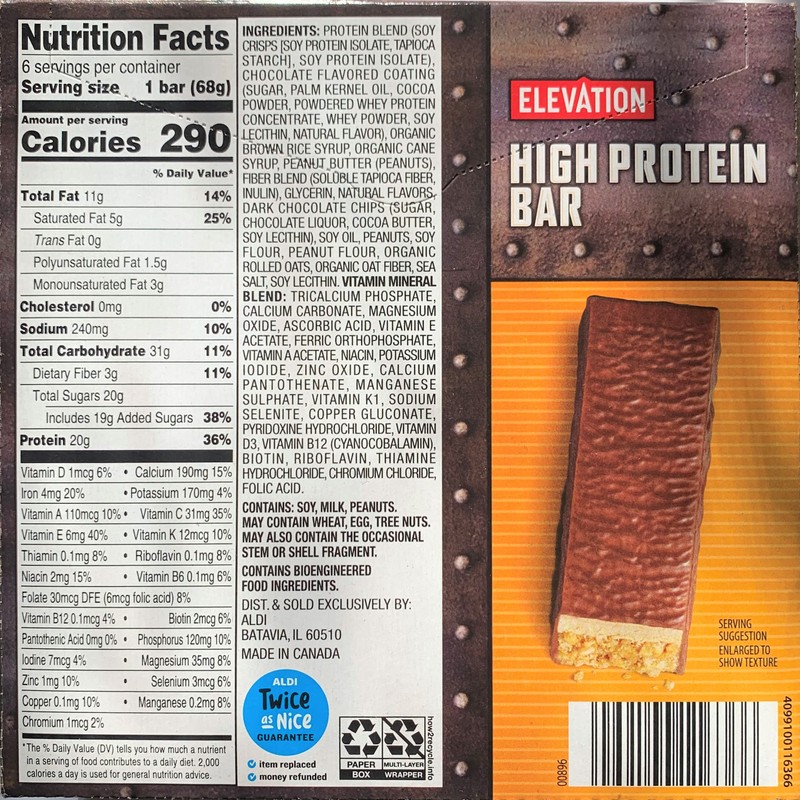 Millville Elevation Mint Chocolate and Chocolate Peanut Butter High Protein
