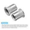 sourcing map 3/8-16 Rivet Nuts, 20pcs 304 Stainless Steel Knurled