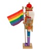 Kurt S. Adler F2088 Wooden Gay Pride Nutcracker, 12-Inch, Multi-Colored