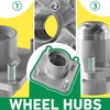 FIXHAWK Club Car DS Hub Kit,Club Car Front Wheel Hub