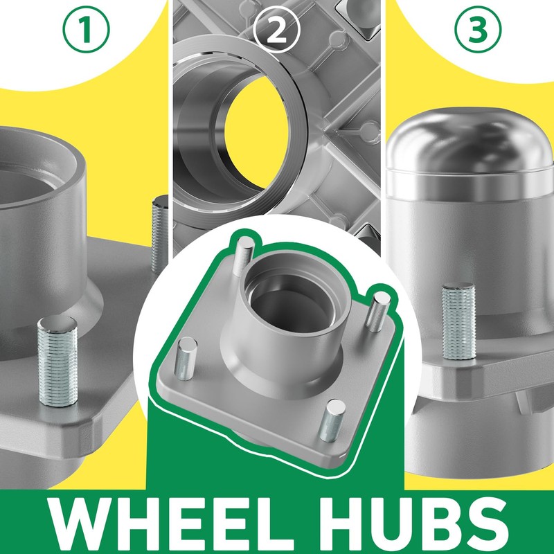 FIXHAWK Club Car DS Hub Kit,Club Car Front Wheel Hub