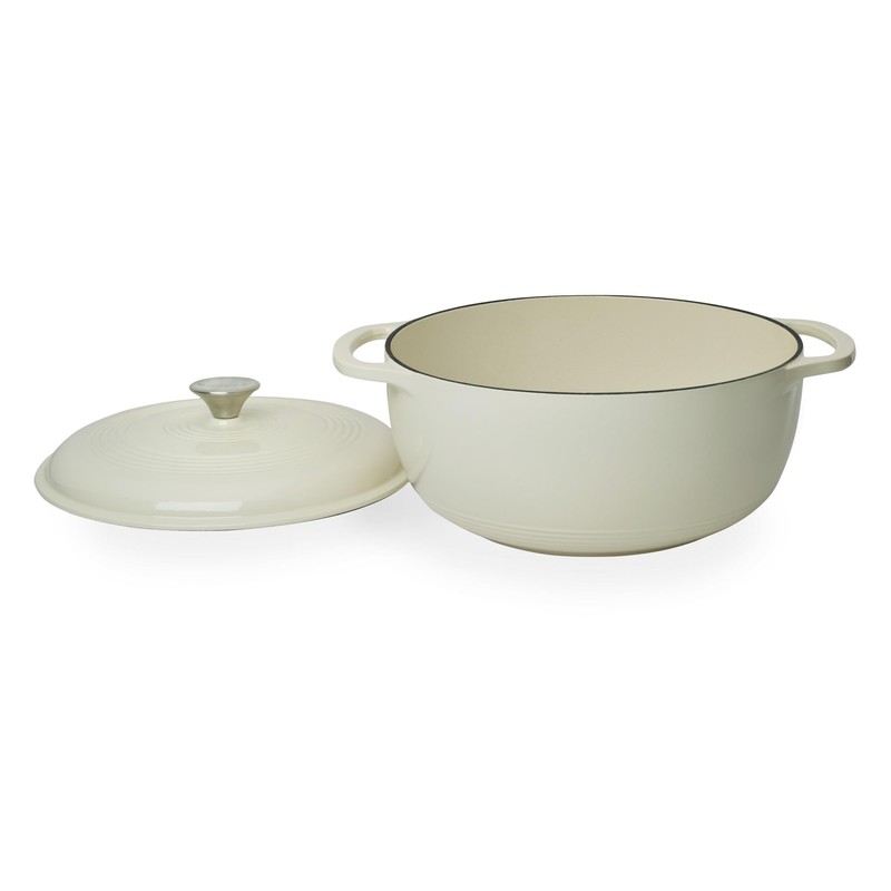 Mercer Culinary Enameled Cast Iron Round Dutch Oven, 6 qt.,