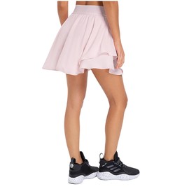 Zingther Women's Quick Dry Ice Cooling Activewear Sport Skorts for Tennis, Golf, Badminton, Fitness and Running, Girls' Pleated Skirts with Built-in Shorts - Pink, S/6