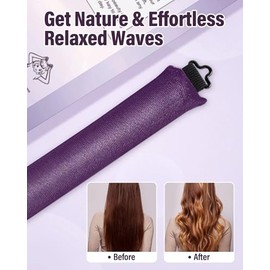 posicurly Rizador de pelo sin calor para rizos nocturnos - 3 piezas. Rizador sin calor para secar el pelo y dormir con él puesto. Rulos con pañuelo de