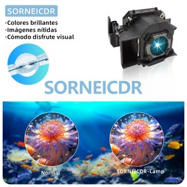 SORNEICDR Replacement Projector Lamp Compatible with Epson ELPLP33/V13H010L33 EMP-TW20 EMP-TWD1 EMP-S3 EMP-TWD3 EMP-TW20H EMP-S3L PowerLite Inicio 20 MovieMate 25 MovieMate 30S PowerLite S3