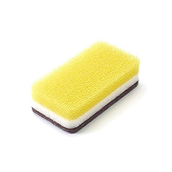 dasukin Kitchen Sponge Antibacterial Type (Pack of 60 1 Case) Yellow Color