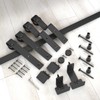 EaseLife 5 FT Mini Cabinet Bypass Sliding Barn Door Hardware