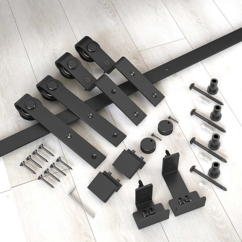 EaseLife 5 FT Mini Cabinet Bypass Sliding Barn Door Hardware