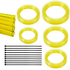 Petrol Hose Set, 5 Sizes, PU Fuel Hose, Fuel Line for Chainsaw, Lawn Mower, Leaf Blower, Pressure Washer, Small Engines (2 m)