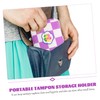 ORFOFE Portable Sanitary Holder Multi-Function Reusable Period Pouch Cute Cartoon