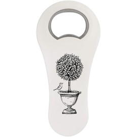 'Topiary with Bird' Bottle Opener Fridge Magnet (BO00094165)