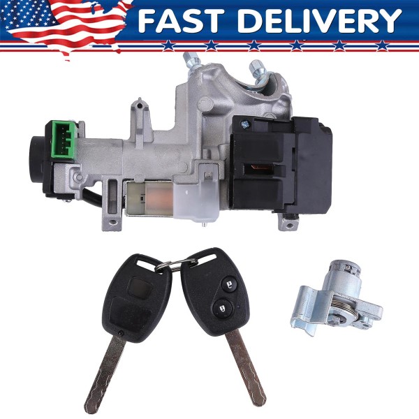Unbranded 2009-2015 Pilot Ignition Lock Cylinder Switch Assembly Set 2