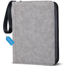 Card Scrapbook, 9 Pockets, 40 Pages Trading Cards Album for 720 Cards, Portability Folder Cards, Portable Storage Bag, Card Folder with Protective Sheets, Collector's Folder Cards, Waterproof PU