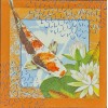TWO Individual Napkins Koi Fish Lotus Flower Lunch Decoupage (1048)