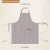 Tczecoo Pack of 2 Kitchen Apron, Baking Apron with 2