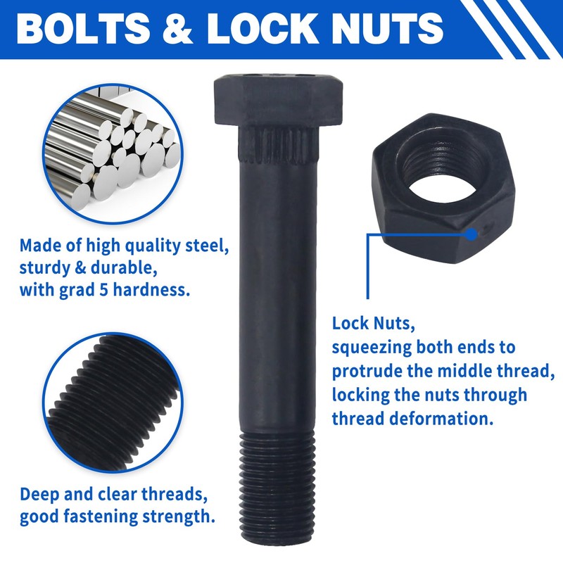 GREPSPUD Trailer Shackle Kit, Trailer Axle Equalizer Shackle Kit, Tandem