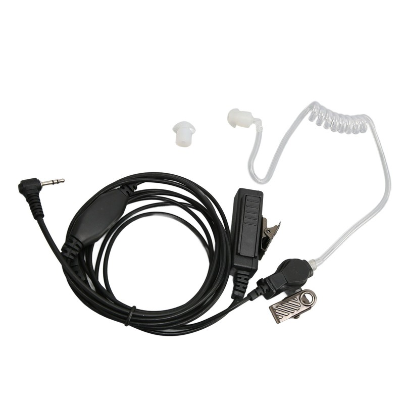 2.5mm Acoustic Tube Earpiece Single Pin PTT Button Walkie Talkie