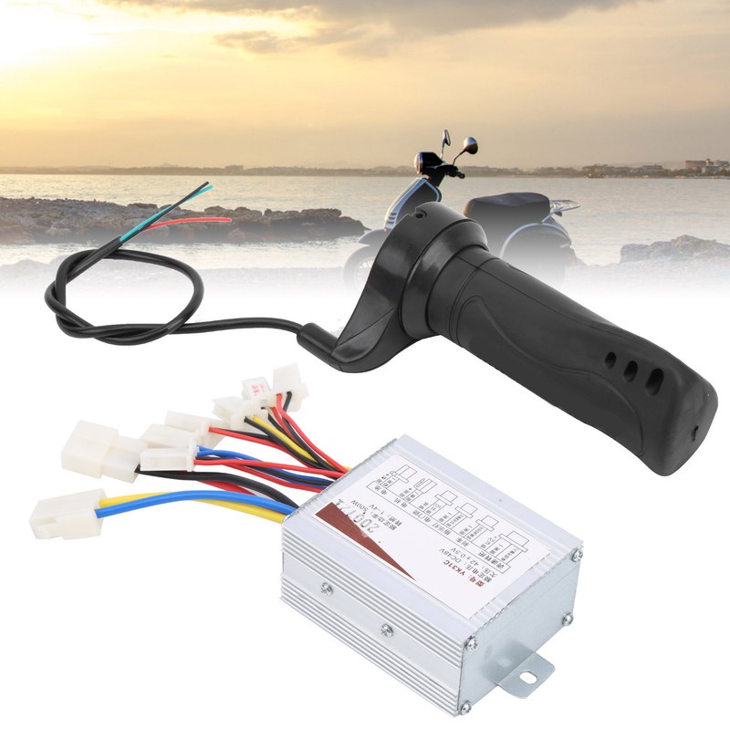 48V 500W Brush Controller Short Cable Thumb Throttle Grip Electric