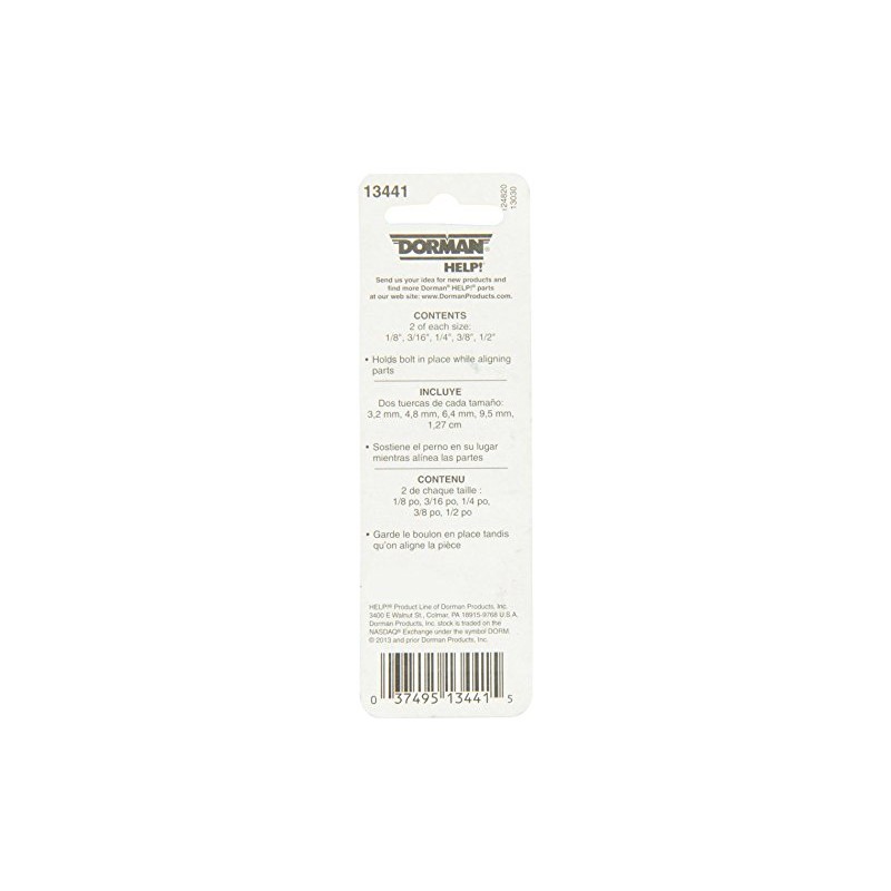 Dorman Help! 13441 Push Nut Assortment